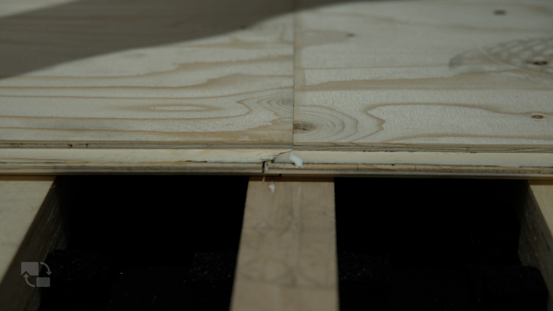 Lay plywood